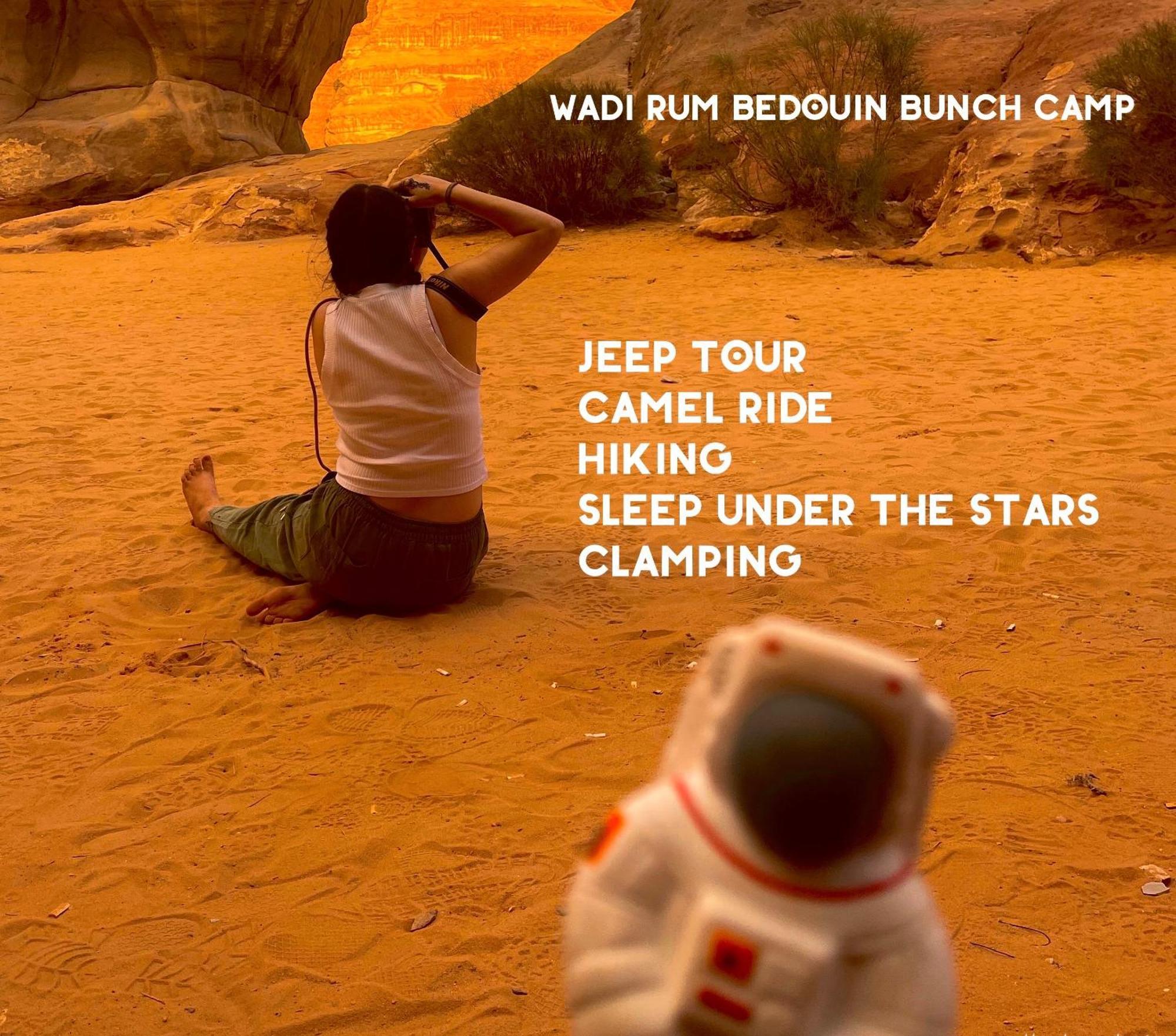 Hotel Bedouin Bunch Camp Wadi Rum Esterno foto